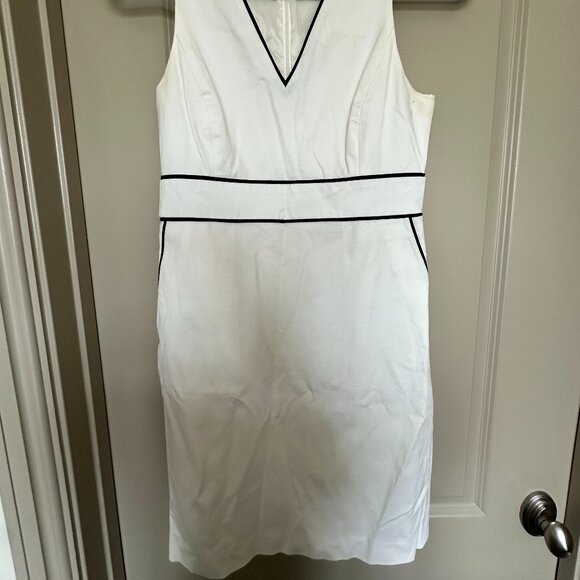 J. Crew Dress, 10, Female, White/Black - Picture 2 of 3
